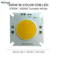 Module LED COB bicolore 100W+100W 40x40mm 28-32V 2700K-6500K CRI95 avec NTC intégré pour éclairage de studio