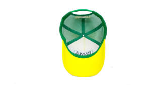 Casquette en maille à 5 panneaux avec logo personnalisé brodé, coloris contrastés et fermeture snapback à boucle plastique - Product Image 5