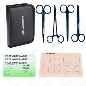 Kit de Suture de peau médicale humaine chaude coussin d'entraînement de couture de Silicone pour la pratique de Suture Kit de Suture Instruments médicaux chirurgicaux - Product Image 1