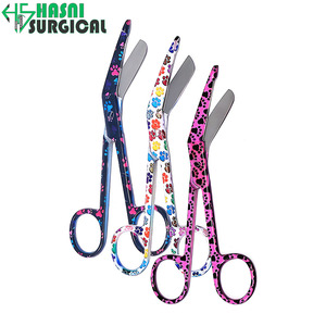 Ensemble de 3 ciseaux à pansements Lister en acier inoxydable, outil chirurgical à revêtement imprimé - Product Image 5