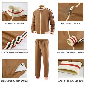 2025 décontracté Zip haut femmes survêtement ensemble 2 pièces ensemble taille élastique pantalon femmes coupe-vent survêtements ensembles grande taille survêtement - Product Image 4