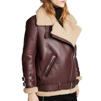 Veste en jean brodée en cuir véritable vert Fiona de haute qualité avec fermeture éclair, chaude, anti-plis, pour femme, grande taille, formelle