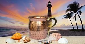 Attrayant chope à bière Moscow Mule de 16oz en cuivre pur avec poignée en laiton en forme de coeur étanche pour les cocktails et les cadeaux - Product Image 6