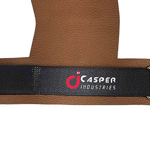 High Quality Cowhide Leather Gymnastic Gloves 3-Hole Weightlifting <b>Hand</b> <b>Grips</b> with Anti-Slip Workout Features and Wrist Support - Product Image 5