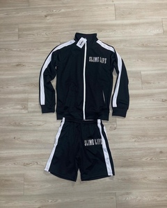 Ensemble de survêtement d'hiver réfléchissant pour homme avec logo personnalisé, deux pièces, vêtements décontractés, veste, short, survêtement, taille plus, 100% polyester - Product Image 4