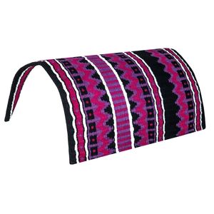 Couverture de selle occidentale coussin en laine logo de cheval personnalisé spectacle de qualité fait à la main respirant durable tack cowboy ranch équitation sentier souple - Product Image 3