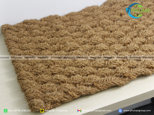 Coconut Fiber Coir <b>Mat</b> Indoor <b>for</b> Entrance and <b>Floor</b> Protection Common Brown Rectangle - Product Image 4