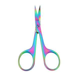 Manucure colorée allemande en acier inoxydable lames tranchantes ciseaux à ongles manucure ciseaux à cuticules avec pointe pointue ciseaux à ongles - Product Image 1