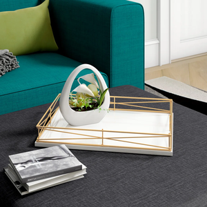 Plateau de service rectangulaire de luxe en bois écologique et durable pour la cuisine, les mariages et les hôtels - Style classique - Product Image 3