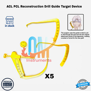 Instrumentos OldMed: Juego Alemán de Herramientas Ortopédicas para Reconstrucción de LCA y LCP, Guía de Perforación, Dispositivo de Orientación, Banda para Rodilla, Acero Inoxidable de Grado Médico - Product Image 2