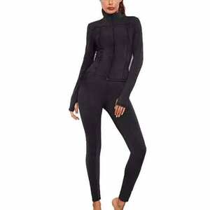 Vêtements de sport élégants pour femmes, respirants, légers, en coton et polyester, ensembles de jogging, vêtements de sport à séchage rapide, survêtements, fitness slim - Product Image 6