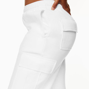 Pantalon Cargo de meilleure qualité en tissu polyester avec cordon de serrage et poche de différentes couleurs pour femmes - Product Image 5