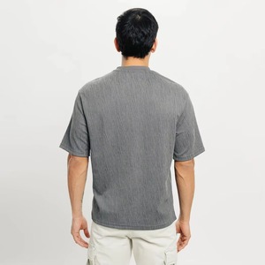 T-shirt en jersey de coton unisexe vintage délavé à l'acide 240g Logo personnalisable respirant surdimensionné grande taille pour hommes - Product Image 2