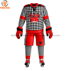 เสื้อเจอร์ซีย์เล่นกีฬาฮอกกี้ออกแบบได้ตามต้องการใช้เทคนิคการระเหิดชื่อทีมชุดฮ็อกกี้น้ำแข็ง - Product Image 3