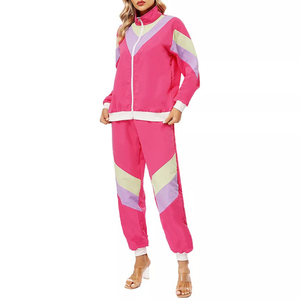 OEM 100% polyester survêtements pour femmes léger de haute qualité personnalisé femmes polyester costume en gros nylon femmes survêtement - Product Image 2