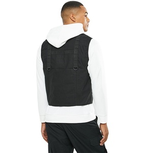 Nouvelle conception, plusieurs poches, coupe régulière, streetwear tendance, vêtements d'hiver confortables, vestes sans manches pour hommes personnalisées, unies - Product Image 6
