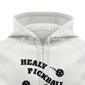 Custom Logo Mens Performance Sports Pickleball Wear Graphic Hoodies Embroidery LOGO <b>Zip</b> <b>up</b> Hoody Unisex - Product Image 2