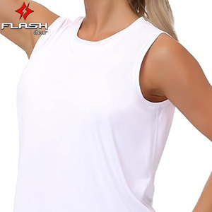 Tops de entrenamiento para mujer Seda de hielo Secado rápido Sin mangas Ligero Transpirable Activewear Gimnasio Yoga Correr Actividades al aire libre - Product Image 5