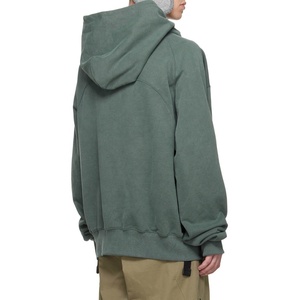 Sudadera con capucha de rizo francés pesado de diseño personalizado para hombre Jersey vintage de gran tamaño con capucha tejido de ganchillo para la temporada de invierno - Product Image 3