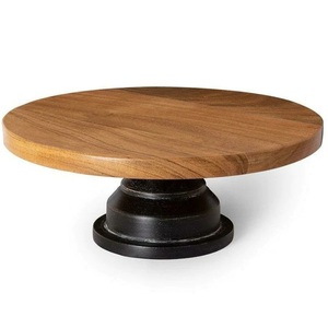 Table de mariage écologique support à gâteau arrondi décoratif pour table de dîner pièce maîtresse décor support à gâteau dessus en marbre - Product Image 4