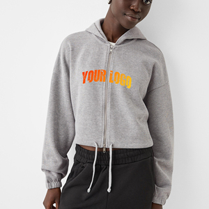 Sudadera de Algodón de Alta Calidad para Otoño e Invierno, Sudadera con Capucha para Mujer, Personalizable con Logotipo Bordado, Gruesa - Product Image 1