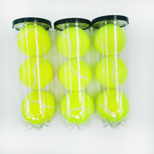 Pelotas de Pádel con Logotipo Personalizado, Pelotas de Entrenamiento Presurizadas, Gran Control, Durabilidad Extendida, Lana+Goma, Amarillo - Product Image 3