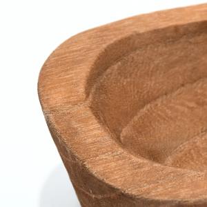 Cuenco decorativo de madera Natural hecho a mano, centro de mesa rústico, bandeja de exhibición decorativa para el hogar, cocina, comedor, sala de estar, uso - Product Image 3