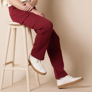 Pantalon cargo en coton épais pour hommes coupe décontractée multi-poches ample Baggy Streetwear utilitaire pantalons longs en gros - Product Image 2