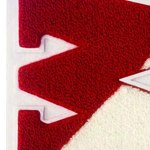 Vente en gros de tissu sergé personnalisé Chenille 3D avec logo brodé Patch brodé au fer à coudre sur des patchs pour vêtements - Product Image 6