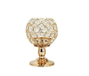 Candelabro de Metal Plateado Hecho a Mano, Elegante y Fabuloso Portavelas de Cristal, Centro de Mesa Decorativo para Bodas, Relieve - Product Image 6