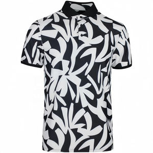 SAMAVIA elegante sólido Jersey impreso para camisa para hombres de talla grande transpirable algodón tejido Casual - Product Image 1