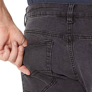 Pantalones vaqueros de algodón 100% de alta calidad para hombre, ropa de entrenamiento informal, gran oferta, patrón sólido, servicio OEM disponible - Product Image 5