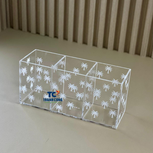 Boîte-cadeau en acrylique en gros de prix usine avec des compartiments pour des dates et des écrous parfaits pour l'affichage de table de Ramadan - Product Image 1