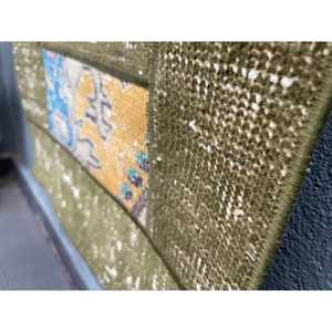 Vintage Turkish <b>Runner</b> Rug 1.8x5.3 ft, <b>Red</b> Black Ombr Wool Rug - Product Image 3