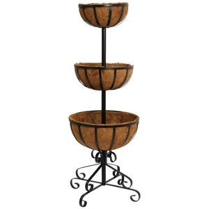 Support de plante intérieur extérieur personnalisé noir pour balcon salon jardin décor à la maison avec un design unique - Product Image 2