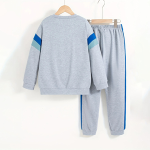 Sudadera con estampado elegante con cuello redondo y mangas largas con pantalones largos Perfecta para primavera y otoño para tejer al aire libre - Product Image 2