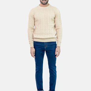 Ensemble de pulls en laine tricotés à la main de haute qualité pour hommes, design uni et décontracté du Pakistan, épaisseur fine et respirante - Product Image 4