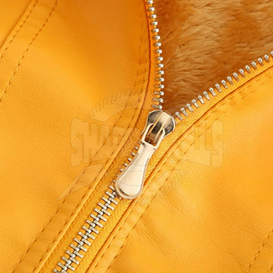 Chaqueta de cuero para mujer superventas último estilo con cuello levantado chaqueta de cuero de punto transpirable al por mayor - Product Image 3