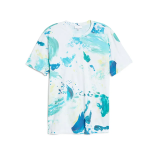 Hombres sublimación camiseta poliéster manga corta Transferencia de Calor secado rápido DIY impresión deportes Casual Fitness Tee OEM disponible - Product Image 2