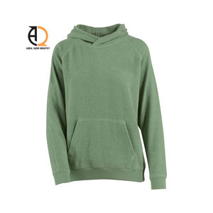 เสื้อมีฮู้ดพิมพ์ลายตัวอักษรแขนยาวผ้าคอตตอนรุ่นไหล่ตก - Product Image 4