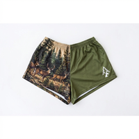 Shorts de sport et de loisirs personnalisés pour la plage, en tissu mesh, à impression par sublimation, pour le surf, entrejambe de 5 pouces, pour hommes, vente en gros