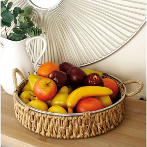 Meilleure vente grand plateau en rotin naturel chocolat taille personnalisée bois acrylique marbre ustensiles de cuisine événements anniversaires cadeau meilleur prix - Product Image 5