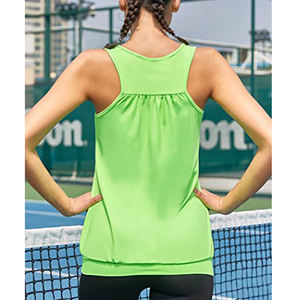 Camisetas sin mangas de entrenamiento ligero Racerback Athletic Yoga Shirts - Product Image 2