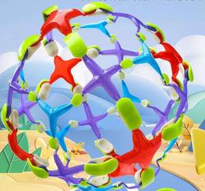 Bola de mano de estiramiento mágico versátil para jardín de infantes para niños, juguete de mano colorido de gran tamaño para lanzar al aire libre - Product Image 4