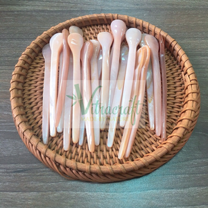 Cuchara cosmética Natural, espátula para maquillaje, tamaño Mini, 9x1,2 cm - Product Image 6