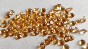 พลอยซิทรินสีเหลืองธรรมชาติคุณภาพสูงขนาด 1 มม. รูปทรงกลมเจียระไนแบบหลวม น้ำหนัก 1 กะรัต สำหรับทำเครื่องประดับ - Product Image 4