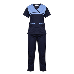 Venta caliente de las mujeres con cuello en V Scrub Suit antiarrugas uniformes médicos de enfermería uniformes conjuntos Hot Hospital uniformes - Product Image 1