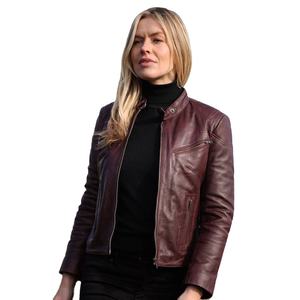 Veste de moto d'hiver en coton tricoté de haute qualité, imperméable et respirante, pour femmes européennes et américaines, style punk à col rond - Product Image 1