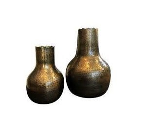 Acheter des vases nordiques de qualité supérieure avec top garde en métal en forme personnalisée disponible vases décorés conçus - Product Image 4