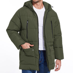 <b>Men</b> Best Selling Windproof Winter Long Puffer <b>Jacket</b> Cheap <b>Jacket</b> Customized Logo New Design Long Puffer <b>Jacket</b> - Product Image 3